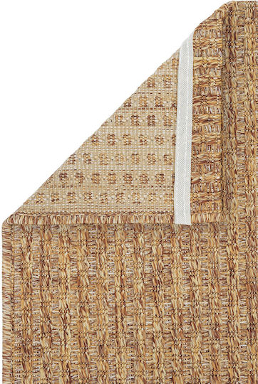 SteweHome Kitchen Runner Mat with Non-Slip Backing Brown 80x300cm