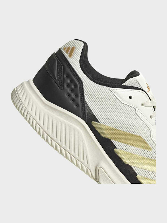 adidas Courtquick Pantofi Padel Bărbătești Albi