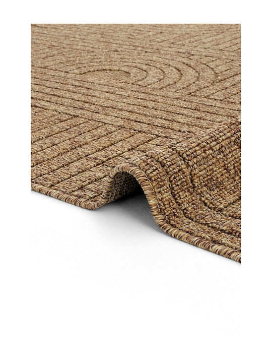 SteweHome Rechteckige Küchenmatte mit Rutschfestem Untergrund Korbgeflecht 120x180cm