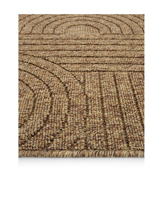 SteweHome Rechteckige Küchenmatte mit Rutschfestem Untergrund Korbgeflecht 120x180cm