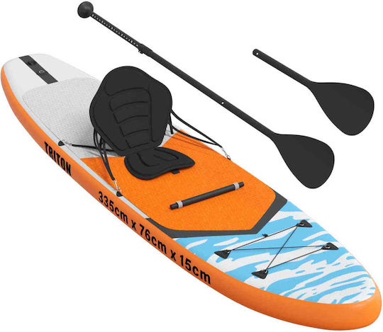 vidaXL Triton Φουσκωτή Σανίδα SUP με Μήκος 3.35m Μπλε