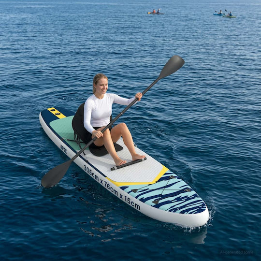 vidaXL Apex Inflatable SUP Board with Length 3.05m Blue
