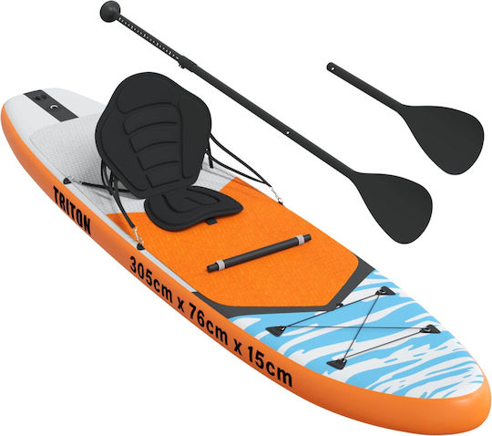 vidaXL Triton Φουσκωτή Σανίδα SUP με Μήκος 3.05m Μπλε