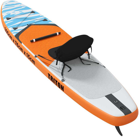vidaXL Triton Φουσκωτή Σανίδα SUP με Μήκος 3.05m Μπλε