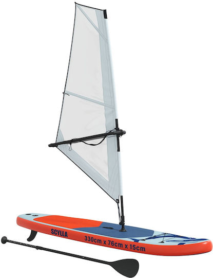 vidaXL Scylla Φουσκωτή Σανίδα SUP με Μήκος 3.3m Μπλε
