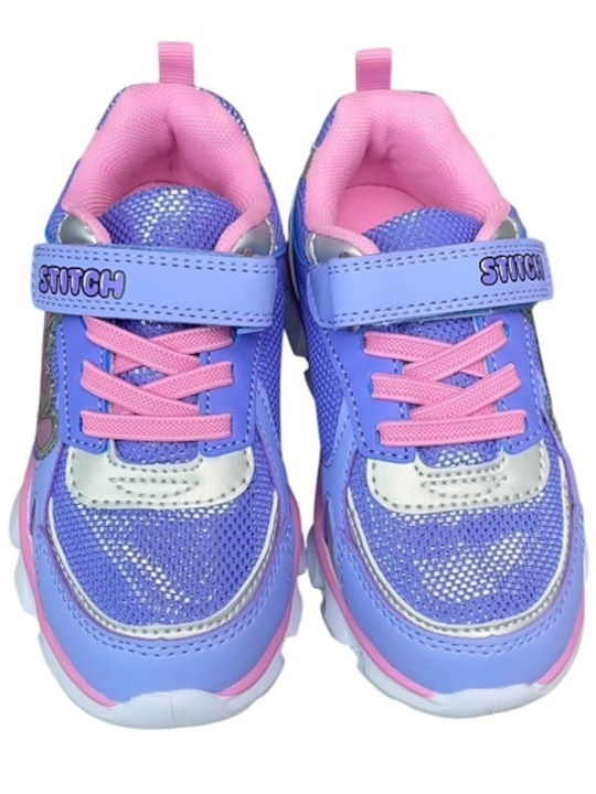 Stitch Kinder Sneaker mit Bügel- und Schleifenverschluss Lila PA-07132-30-22