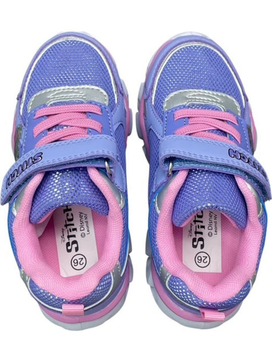 Stitch Kinder Sneaker mit Bügel- und Schleifenverschluss Lila PA-07132-30-22