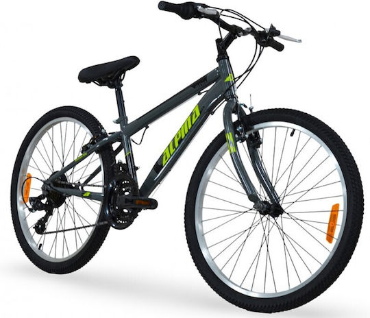 Alpina 24" Kinderfahrrad Mountainbike mit Aluminiumrahmen Grünes