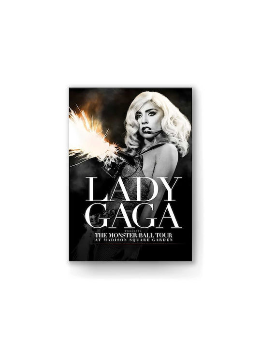 Music Poster Lady Gaga Ms063 40cm X 50cm Premium Black Wooden Frame