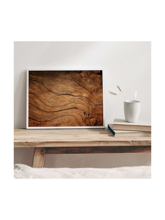 Poster Wooden Surface Pst25105 40cm X 50cm Premium Black Wooden Frame