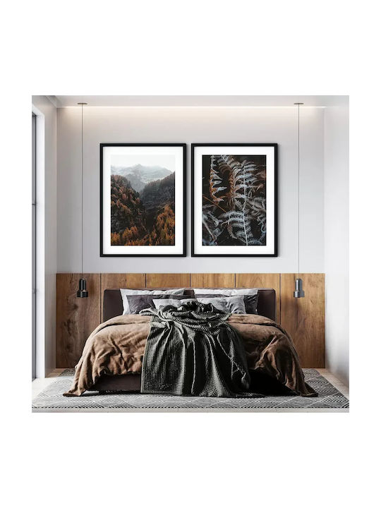 Poster Mountain View Pst25146 40cm X 50cm Premium Μαύρο Ξύλινο Κάδρο