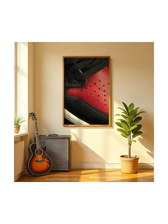 Poster Air Jordan Sneakers Kds010c 40cm X 50cm Premium Μαύρο Ξύλινο Κάδρο