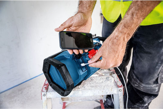 Bosch GP18V-3C Tischradio Wiederaufladbar mit Bluetooth und USB Blau