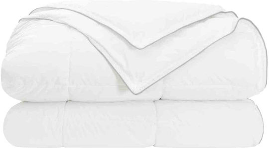 vidaXL Κουβέρτα Διπλή 200x220εκ. Λευκό