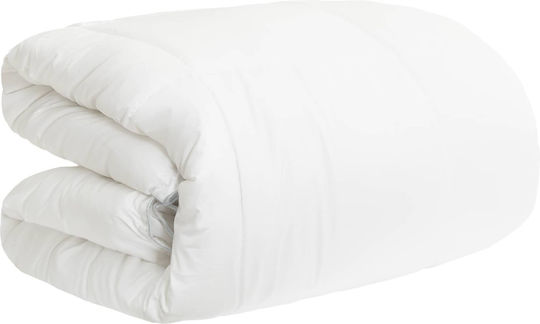 vidaXL Doppelbettdecke 200x200cm Weiß