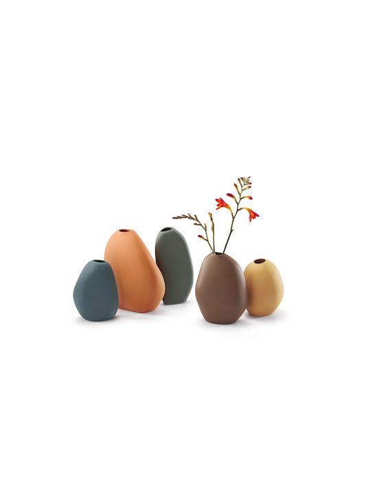 Philippi Dekorative Vase Keramik Türkis 8x3xHöhe 10cm