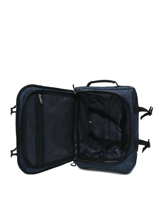 RCM Valiză de Călătorie de Cabină din Material Textil Albastră cu Înălțimea de 40 cm