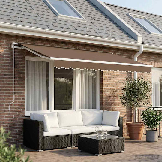 vidaXL Braunes Markisenstoff 2,5x3,5m