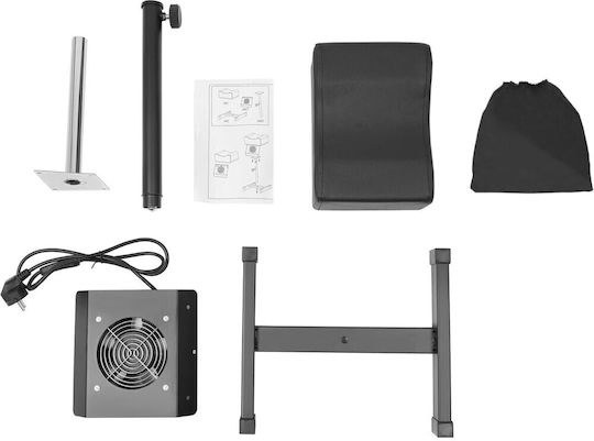 Pedicure Footrest Dust Collector Black