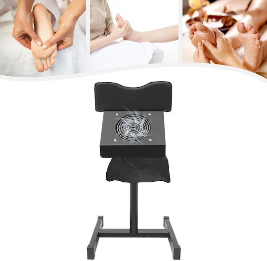 Pedicure Footrest Dust Collector Black