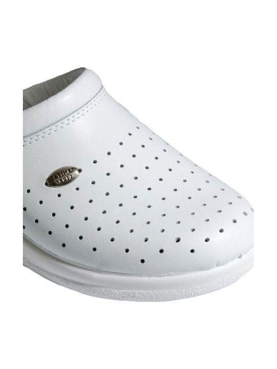 Sanital Light Herren Holzschuhe Weiß