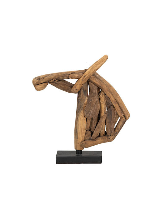 Artekko Διακοσμητικό Άλογο από Ξύλο 65x13x73cm