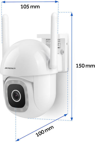 Berdsen BD-943 IP Überwachungskamera Wi-Fi Full HD+ 5MP Wasserdicht mit Zwei-Wege-Kommunikation