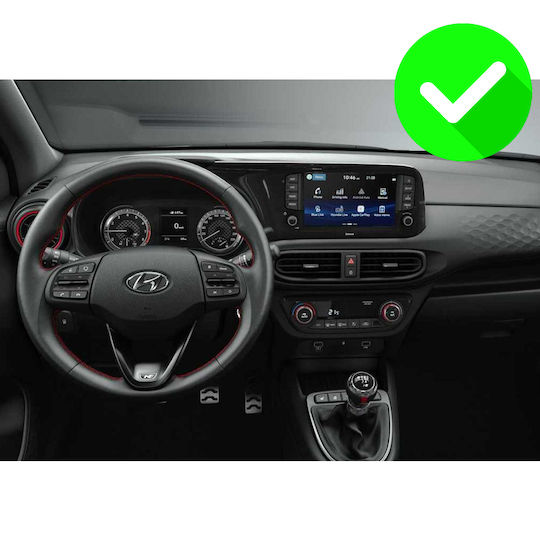 Carmedia Ηχοσύστημα Αυτοκινήτου για Hyundai i10 2020 (Bluetooth/USB/WiFi/GPS/Apple-Carplay/Android-Auto) με Οθόνη Αφής 9"