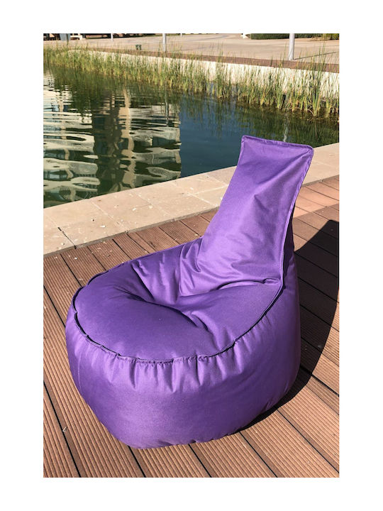 Πουφ Αχλάδι Αδιάβροχο Πράσινη 70x40x55cm