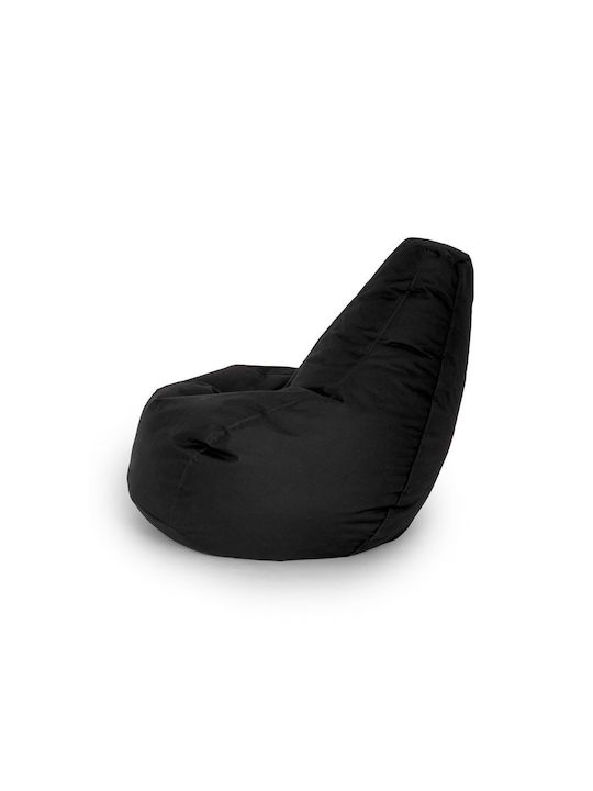 Bean Bag Pear Waterproof Black 50x70x35cm