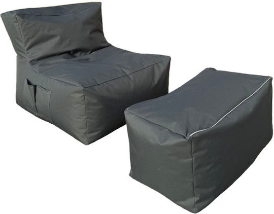 SteweHome Sitzsack Vielseitig Wasserdicht Graue 75x65x70cm