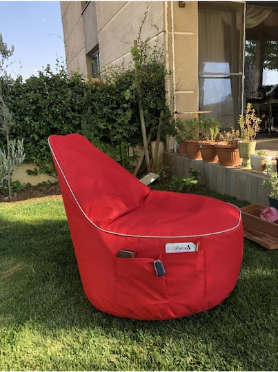 Bean Bag Chair Waterproof Red 40x60x70cm