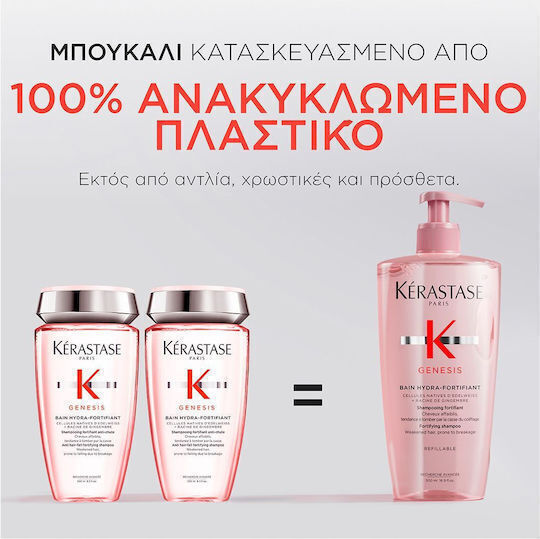 Kérastase Genesis Bain Hydra-Fortifiant Σαμπουάν κατά της Τριχόπτωσης για Λεπτά Μαλλιά 500ml