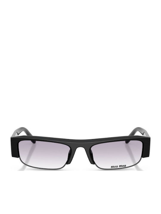 Miu Miu Unisex Γυαλιά Ηλίου με Μαύρο Σκελετό και Διάφανο Φακό MU B07S 16K04O