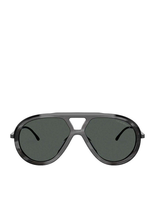 Emporio Armani Men's Sunglasses with Gray Frame and Gray Lens