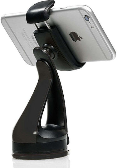Techly iSmart Vent 51 Car Mobile Mount with Adjustable Hooks Black