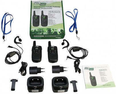 Polmar Gemini Transmițător Wireless PMR cu Ecran Monocrom Set 2buc