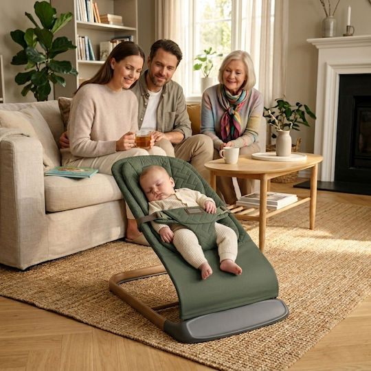 Bebe Stars Χειροκίνητο Relax Μωρού Hammock Forest Green για Παιδί έως 9kg