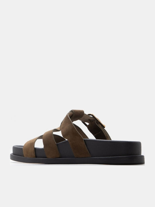 Γυναικεία Σανδάλια Flatforms Καφέ