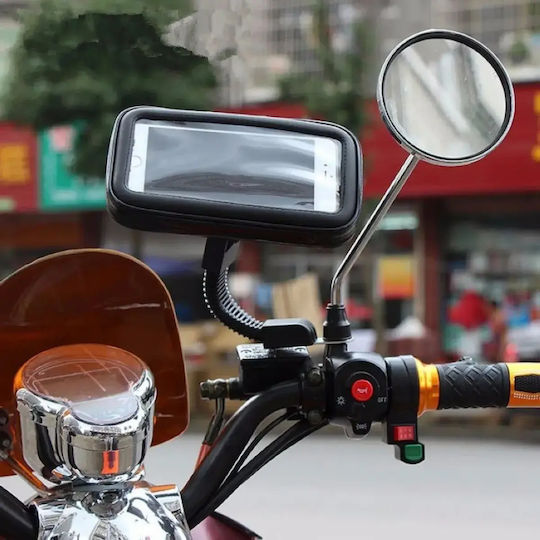 Mount Phone Motorcycle with Waterproof Case 6.8" for Mirror