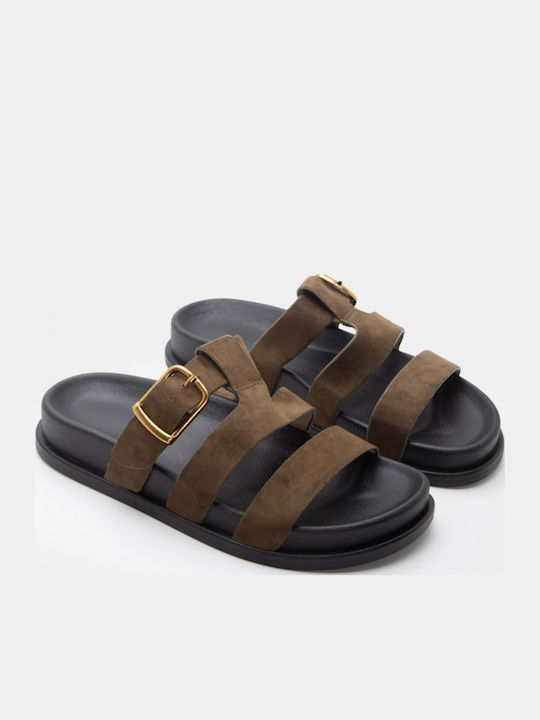 Γυναικεία Σανδάλια Flatforms Καφέ