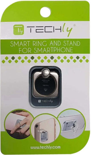 Techly I-smart-ringb Smartphone Stand Ring Black