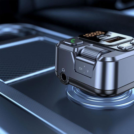 Blavec Car FM Transmitter with Bluetooth USB Type-C AUX