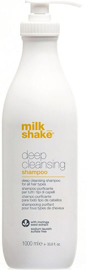Milk Shake Deep Cleaning Σαμπουάν Ενυδάτωσης & Βαθύ Καθαρισμού για Όλους τους Τύπους Μαλλιών 1000ml