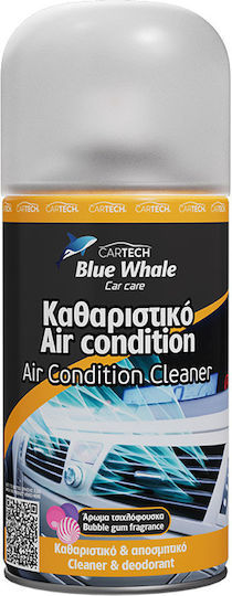 Cartech Air Condition Cleaner Blue Whale Σπρέι Καθαρισμού για Air Condition Αυτοκινήτου με Άρωμα Λεμόνι 150ml