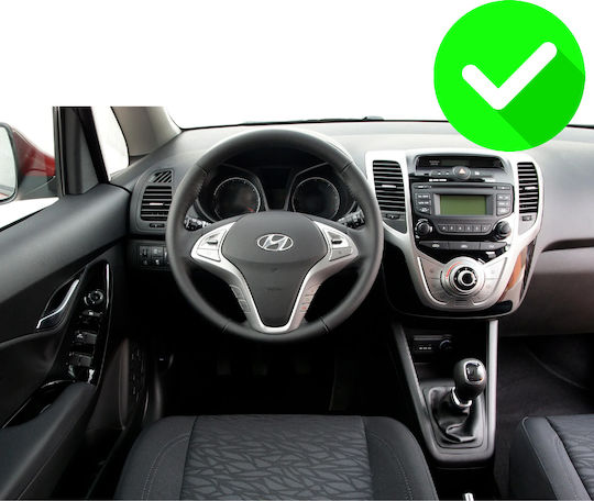 Carmedia Mounting Plate Frames 2 Din for Hyundai ix20 with A/C 2010-2019