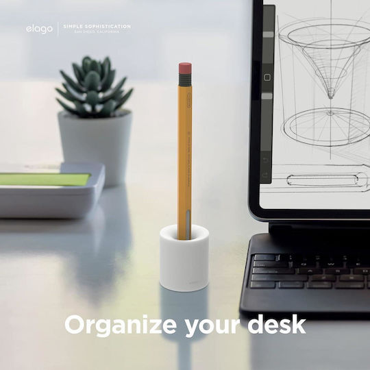 Elago Stylus Base for Apple Pencil White