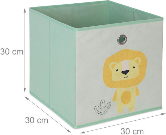Relaxdays Детска Текстилна Многоцветна Кошница За Съхранение 30x30x30см 4 Бройки