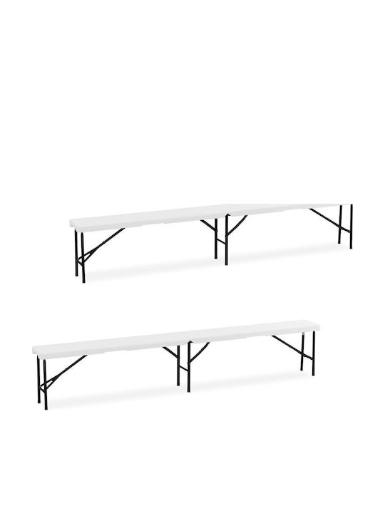 Bancă De Exterior Din Plastic 240x30x30cm Bancă De Exterior Din Plastic 240x30x30cm