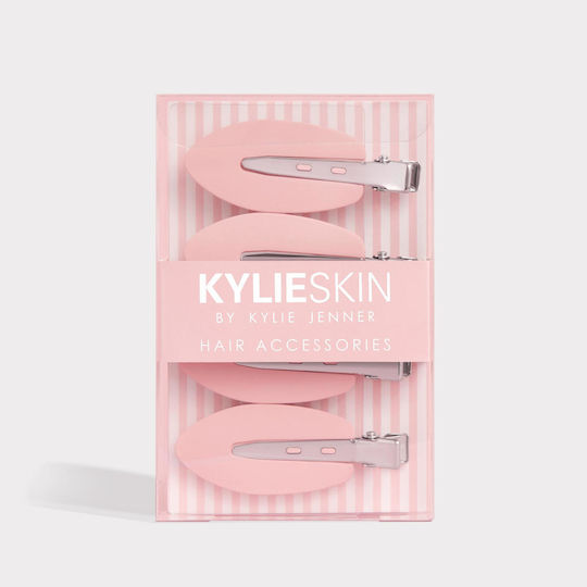 Kardashian Beauty Σετ Κλιπς για Μαλλιά Ροζ 4τμχ